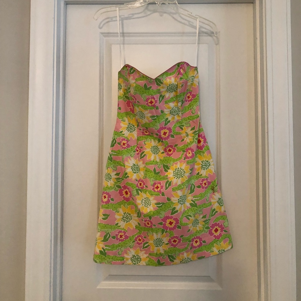 Lilly Pulitzer Strapless Mini Dress sz 0